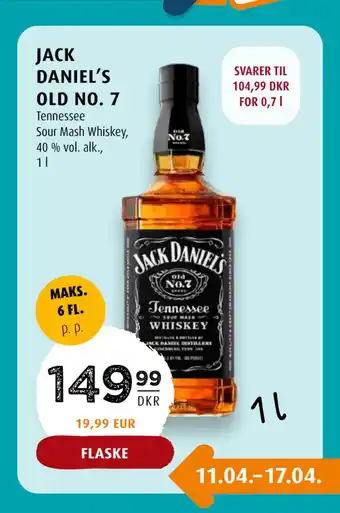 Scandinavian Park JACK DANIEL’S OLD NO. 7 tilbud