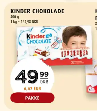 Scandinavian Park KINDER CHOKOLADE tilbud