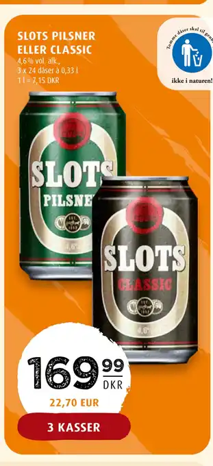 Scandinavian Park SLOTS PILSNER ELLER CLASSIC tilbud