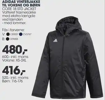 Sportigan Adidas Vinterjakke Til Voksne Og Børn tilbud