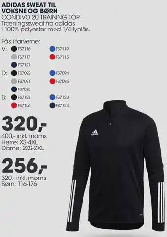 Sportigan Adidas Sweat Til Voksne Og Børn 320-Inkl. Moms tilbud