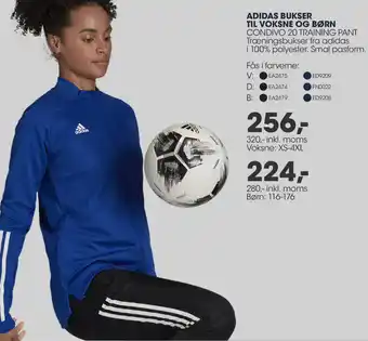 Sportigan Adidas Bukser Til Voksne Og Børn 280,-Inkl. Moms tilbud