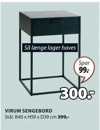 JYSK VIRUM SENGEBORD tilbud