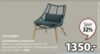 JYSK DANNEMARE LOUNGESTOL tilbud