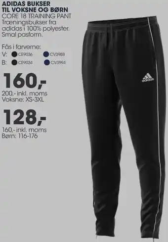 Sportigan Adidas Bukser Til Voksne Og Børn 160-Inkl.Moms tilbud
