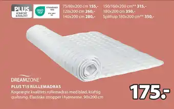 JYSK PLUS T15 RULLEMADRAS tilbud