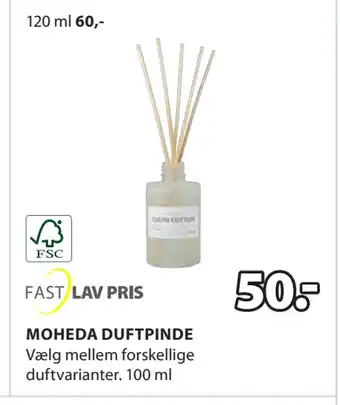 JYSK MOHEDA DUFTPINDE tilbud