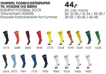 Sportigan Hummel Fodboldstrømper Til Voksne Og Børn tilbud