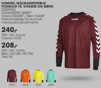 Sportigan Hummel Målmandstrøje, Fodbold Til Voksne Og Børn 260-Inkl.Moms tilbud