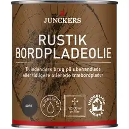 Bauhaus Junckers rustik bordpladeolie sort 0,75 l tilbud