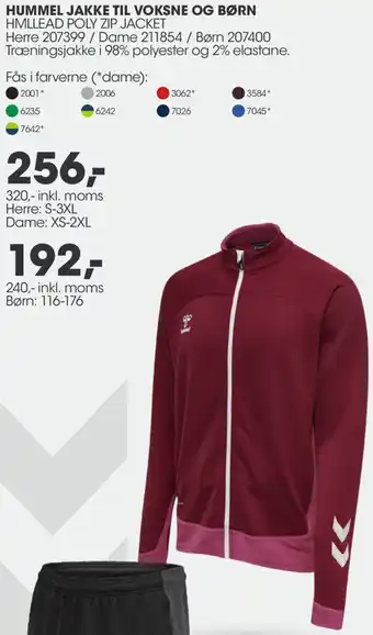 Sportigan Hummel Jakke Til Voksne Og Børn 240-Inkl.Moms tilbud