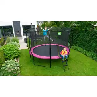 Bauhaus Exit trampolin Silhouette pink Ø427 cm inkl. sikkerhedsnet tilbud