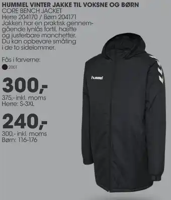 Sportigan Hummel Vinter Jakke Til Voksne Og Børn 300-Inkl.Moms tilbud