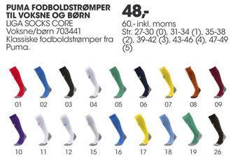 Puma Fodboldstrømper Til Voksne Og Børn 60-Inkl.Moms