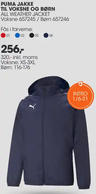 Sportigan Puma Jakke Til Voksne Og Børn 320-Inkl.Moms tilbud