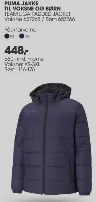 Sportigan Puma Jakke Til Voksne Og Børn 560-Inkl.Moms tilbud