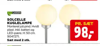 jem & fix SOLCELLE KUGLELAMPE tilbud