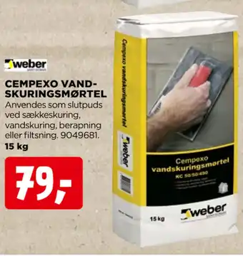 jem & fix CEMPEXO VANDSKURINGSMØRTEL tilbud