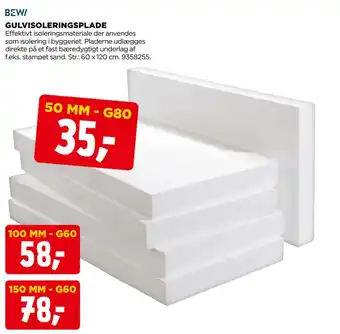 GULVISOLERINGSPLADE