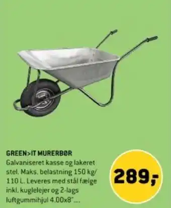 XL-BYG GREEN>IT MURERBØR tilbud