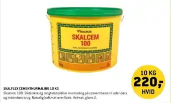 XL-BYG SKALFLEX CEMENTMURMALING 10 KG tilbud