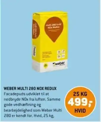 XL-BYG WEBER MULTI 280 NOX REDUX tilbud