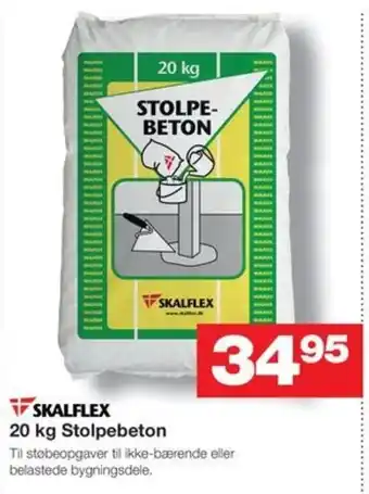 Bauhaus 20 kg Stolpebeton tilbud