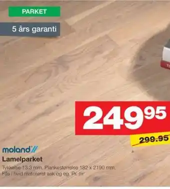 Bauhaus Lamelparket tilbud