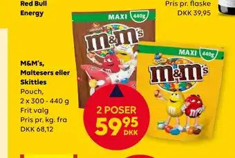 BorderShop M&M’s, Maltesers eller Skittles tilbud