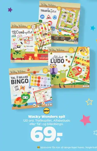 Netto Wacky Wonders spil tilbud