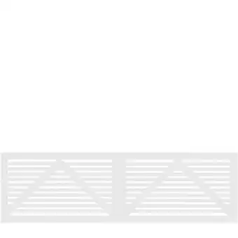 Bauhaus PLUS dobbeltlåge Tokyo hvid 300x90 cm tilbud