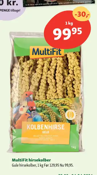 Maxi Zoo MultiFit hirsekolber tilbud