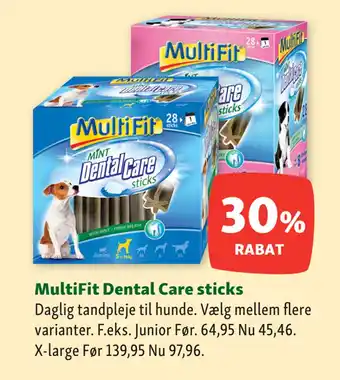 Maxi Zoo MultiFit Dental Care sticks tilbud