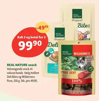 Maxi Zoo REAL NATURE snack tilbud