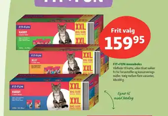Maxi Zoo FIT+FUN menuboks tilbud