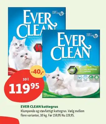 Maxi Zoo EVER CLEAN kattegrus tilbud