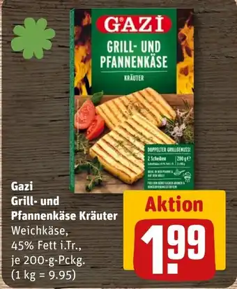 REWE DE Gazi Grill- und Pfannenkäse Kräuter tilbud