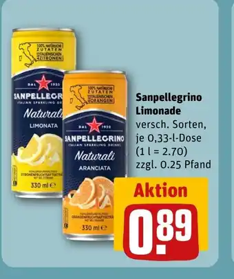 REWE DE Sanpellegrino Limonade tilbud
