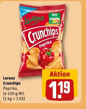 REWE Lorenz Crunchips tilbud