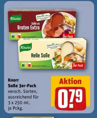 REWE DE Knorr Soße 3er-Pack tilbud