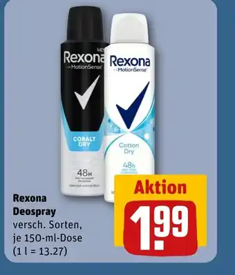 REWE Rexona Deospray tilbud