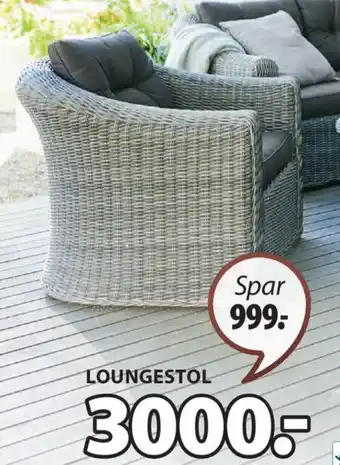 JYSK TAMBOHUSE LOUNGESTOL tilbud