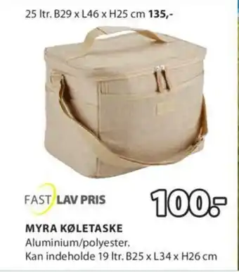 JYSK MYRA KØLETASKE tilbud