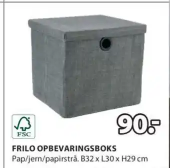 JYSK FRILO OPBEVARINGSBOKS tilbud