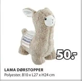 JYSK LAMA DØRSTOPPER tilbud