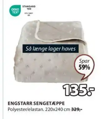 JYSK ENGSTARR SENGETÆPPE tilbud