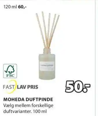 JYSK MOHEDA DUFTPINDE tilbud