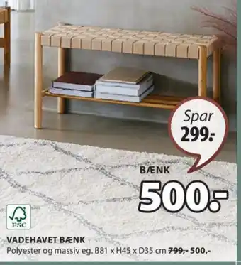JYSK VADEHAVET BÆNK tilbud
