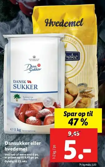 Dansukker eller hvedemel