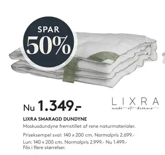 SENG LIXRA SMARAGD DUNDYNE tilbud